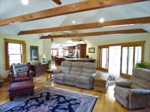 After view from living room into kitchen. - in law apartment additions salem nh