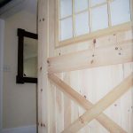 custom designed barn door for a home in Derry NH