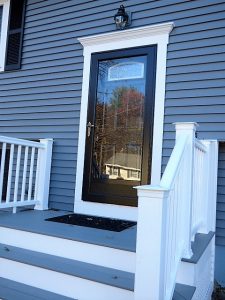After view of front door replacement in Hampstead NH